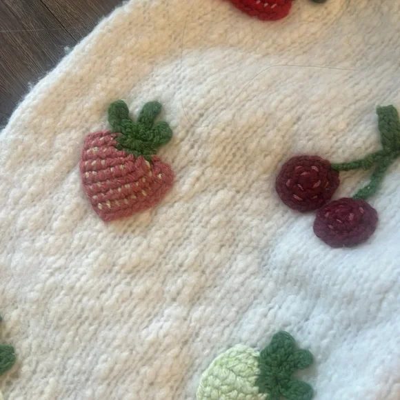 SEA
Reese Crochet Applique Fruit Sweater - Picture 5 of 8